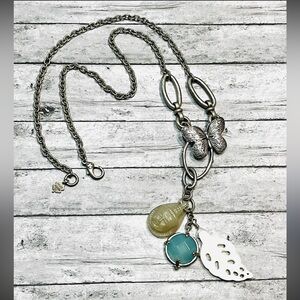 Lucky Brand Charm Lariat Necklace